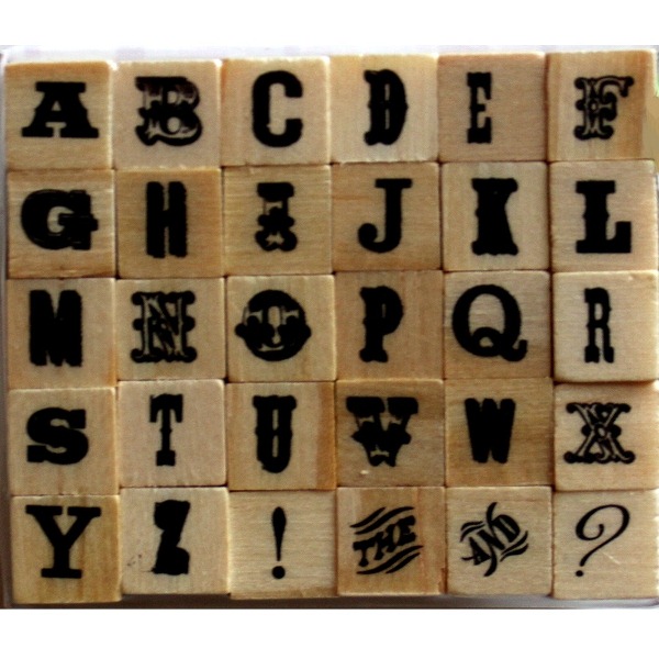 Набір гумових штампів Alphabet 9, Dovecraft
