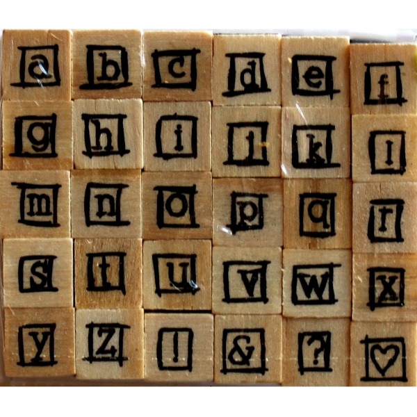 Набір гумових штампів Alphabet 10, Dovecraft