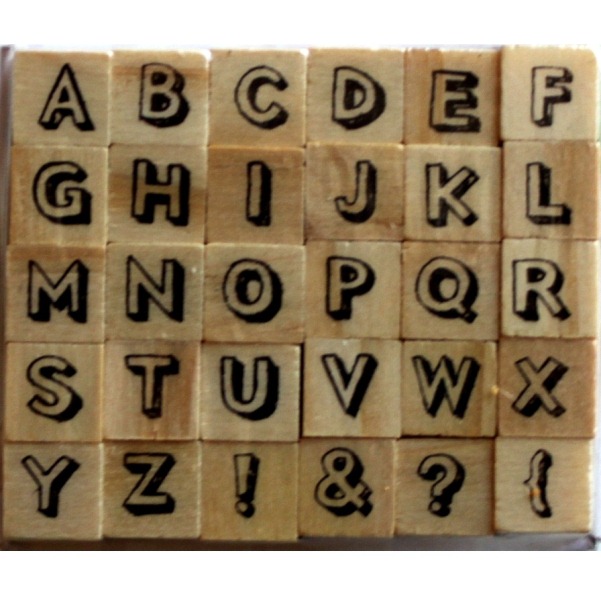 Набір гумових штампів Alphabet 11, Dovecraft