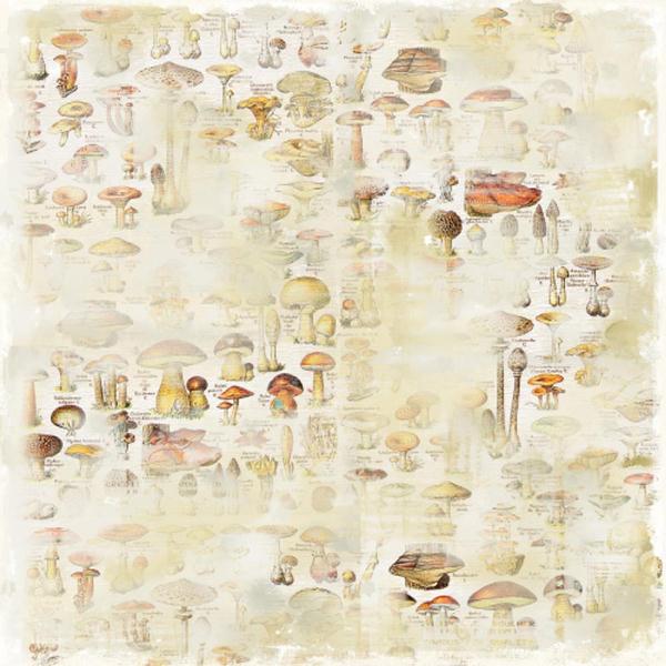 Односторонняя бумага Vintage Mushrooms, 30х30 см от Magnolia