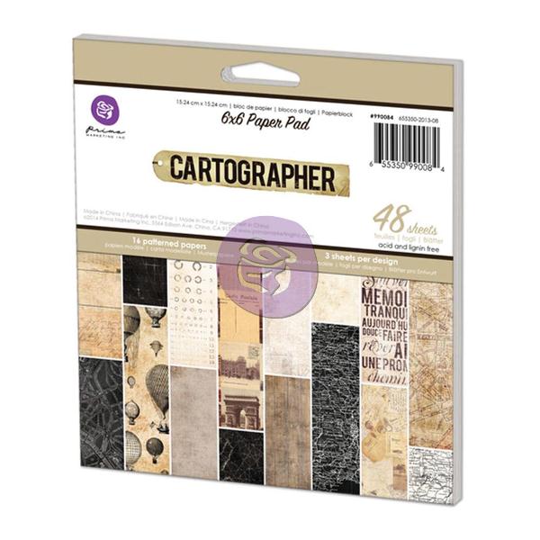Набір паперу Cartographer, 15х15 см, 16 аркушів від Prima