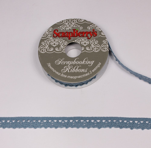 Мереживна тасьма блакитна 1,1 см 2 м від Scrapberry's