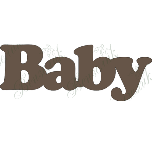 Чипборд  "Baby" 18x49 мм от Вензелик