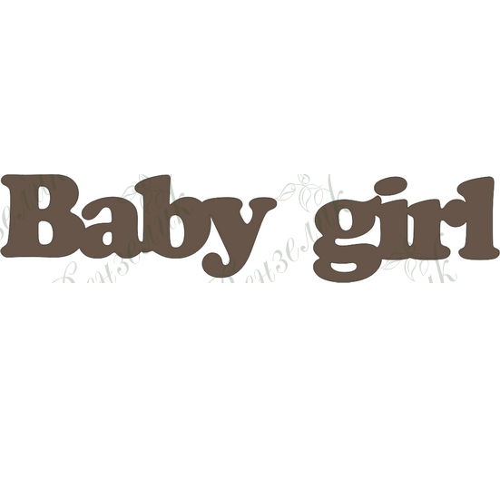 Чипборд  "Baby girl"  19x88 мм