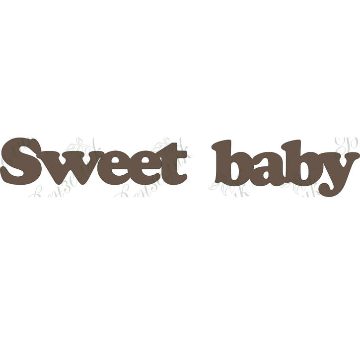 Чипборд  "Sweet baby" 18x115 мм от Вензелик