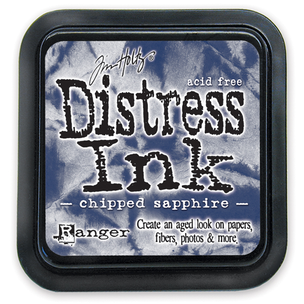 Краска для штампинга Distress Pad - Chipped Sapphire от Tim Holtz