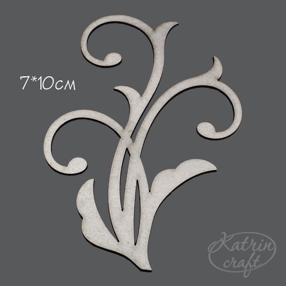 Чіпборд Завиток №4 7x10см від Katrin Craft