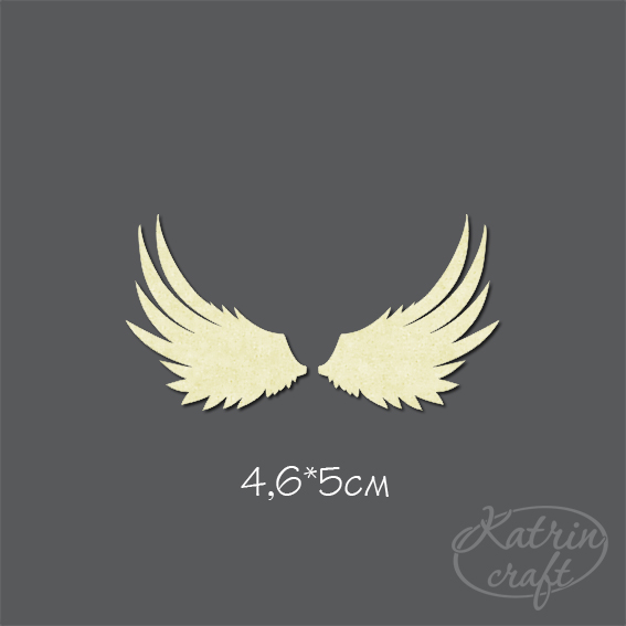 Чіпборд Крила №5 2шт 4,6x5см від Katrin Craft