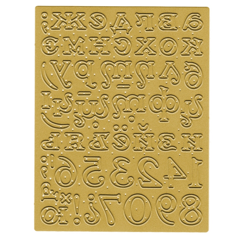 Ножі Small Alphabet Set, 1 шт, розміри 9.9x12.8 см від Crafty Ann