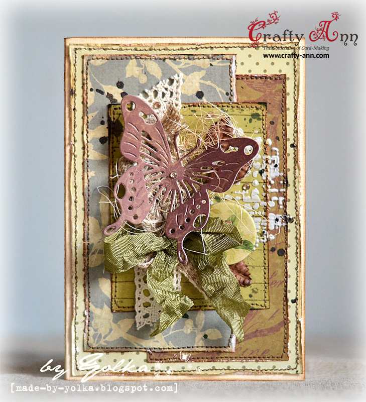 Ножі Butterfly 3, 1 шт, розмір 6.7х6.1 см від Crafty Ann