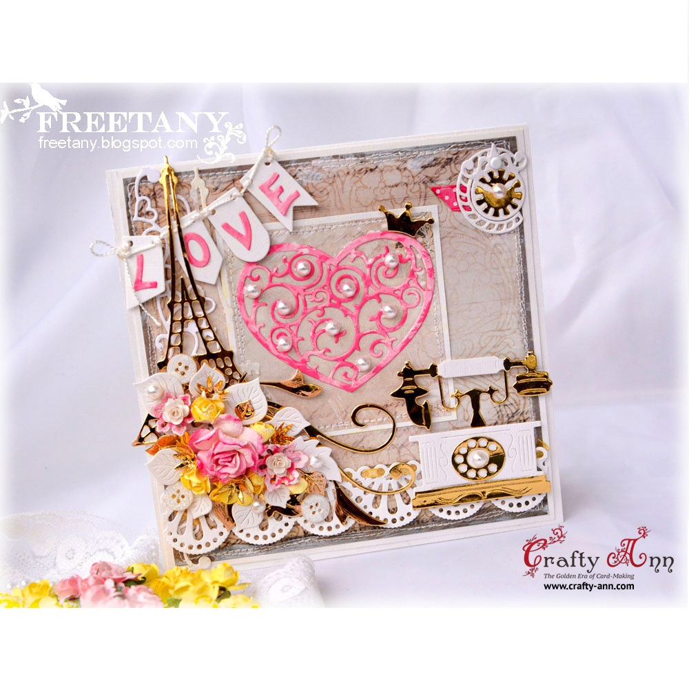 Ножі Old Telephone, 1 шт, розмір 6.6х5.8 см від Crafty Ann