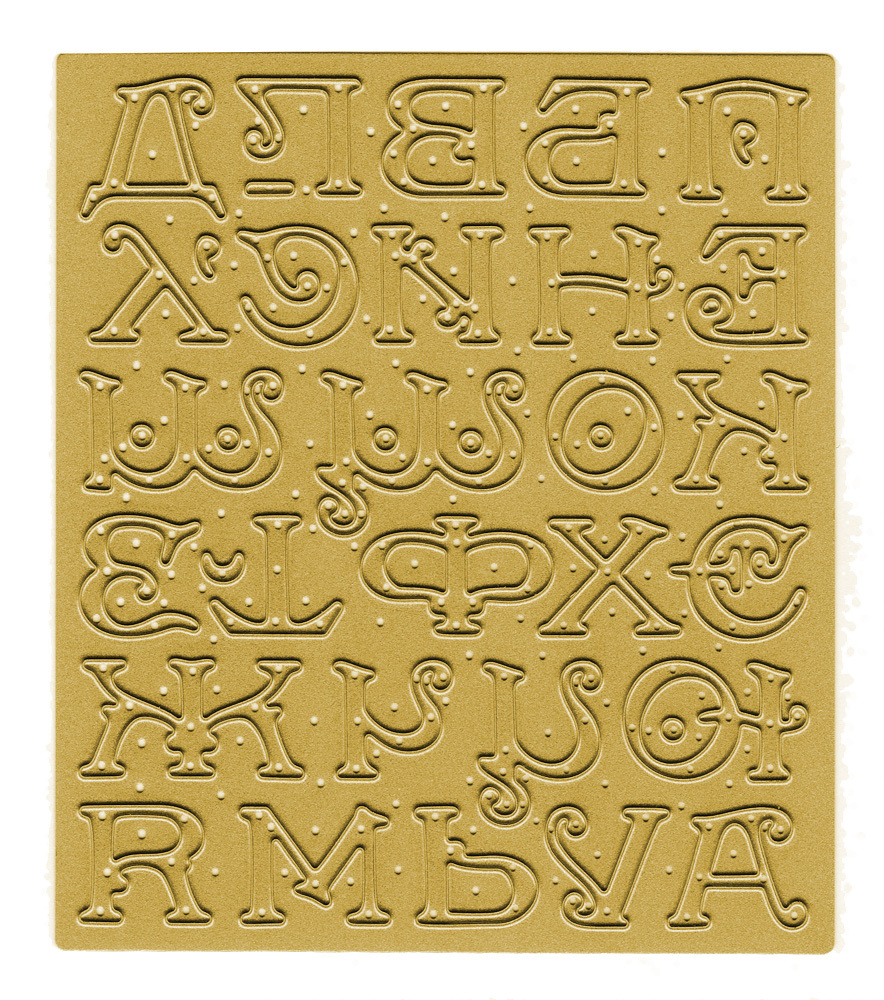 Ножи Large Alphabet Set , 1 шт, размеры 9.9x11.4 см от Crafty Ann