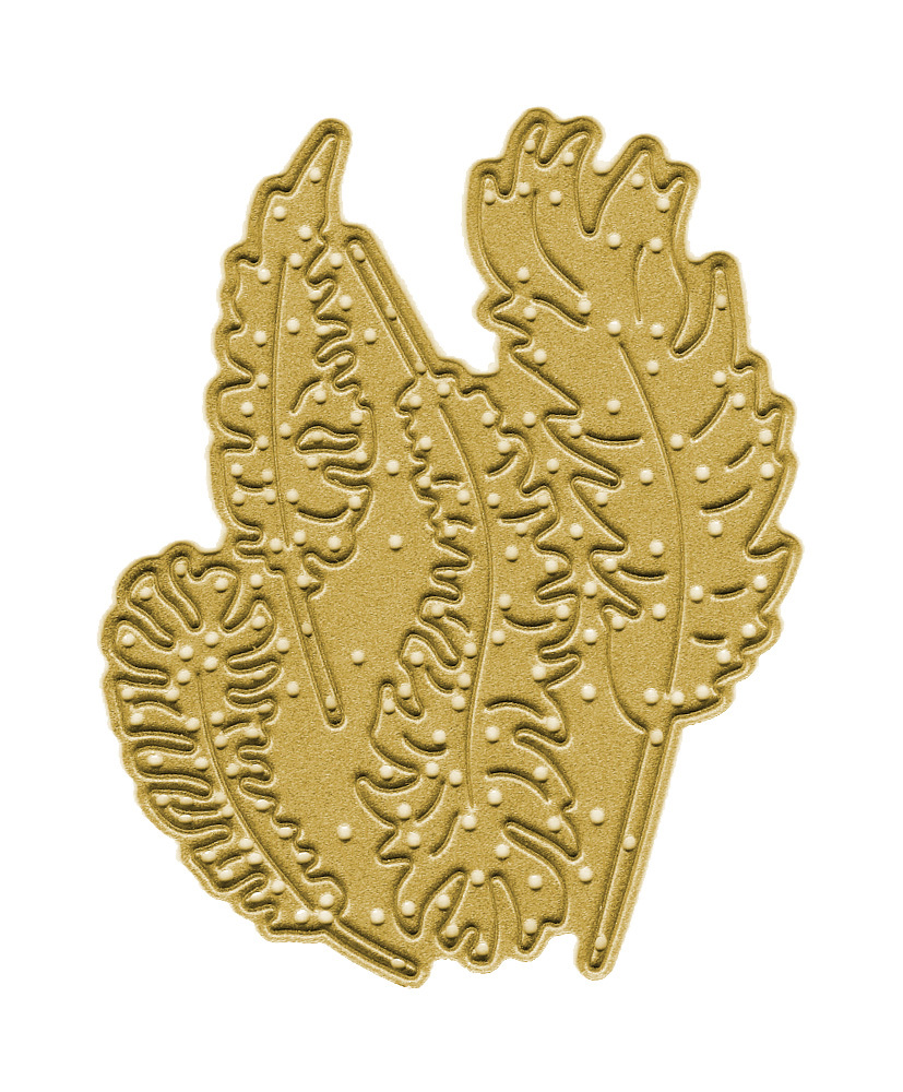 Ножі Feathers Set, 1 шт, розміри фігур - 2.2х6.4, 1.8х5.5, 1.2х4.5, 1.5х3.7 см від Crafty Ann