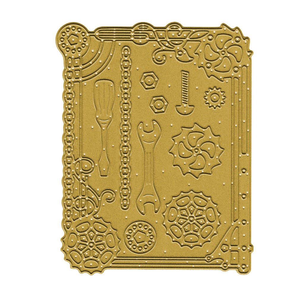 Ножі Frame (Steampunk), 1 шт, розмір 10.3х13.2 см від Crafty Ann
