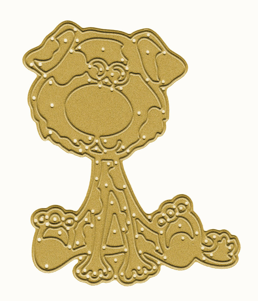 Ножі Funny Dog, 1 шт, розмір 7.0х8.9 см від Crafty Ann