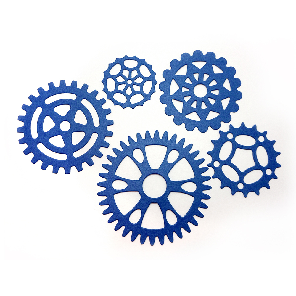 Ножі Gears (Steampunk), 1 шт, розмір 7.7х5.4 см від Crafty Ann