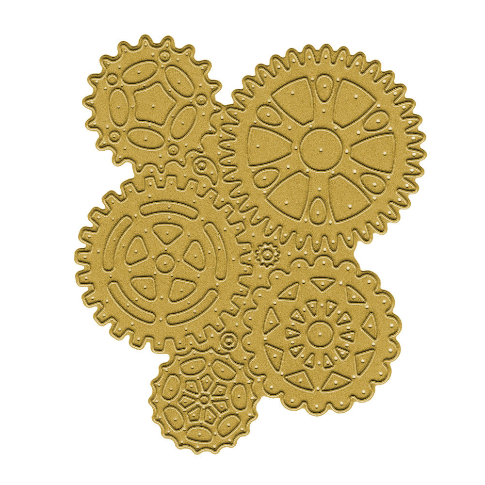 Ножі Gears (Steampunk), 1 шт, розмір 7.7х5.4 см від Crafty Ann
