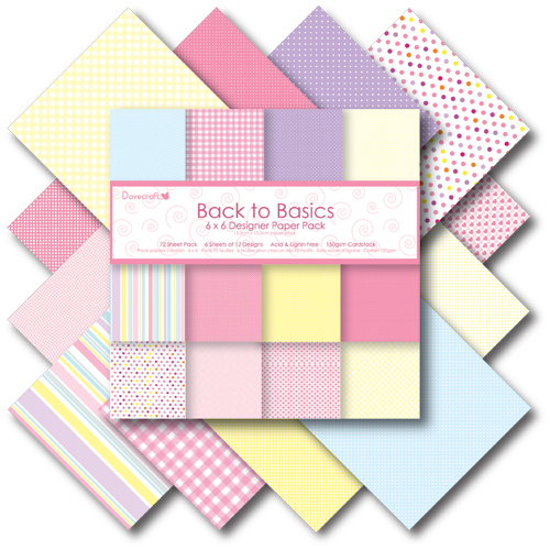 Набор бумаги Back to Basics I 15x15 24 листа от Dovecraft