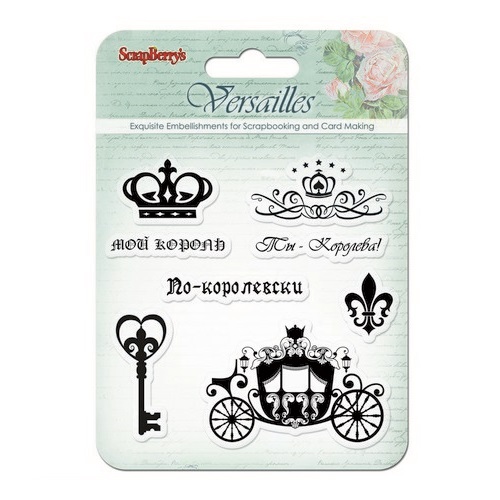 Набір акрилових штампів Scrapberry's Король і Королева, 8 шт, 10.5х10.5 см