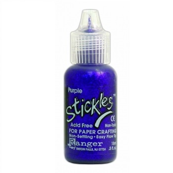 Клейовий гліттер Purple Stickles Glitter Glue від Ranger
