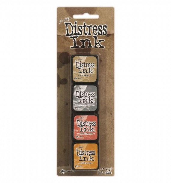 Набір подушечок для штампінгу Distress Mini Ink Kit - Kit 7, 4 шт від Ranger
