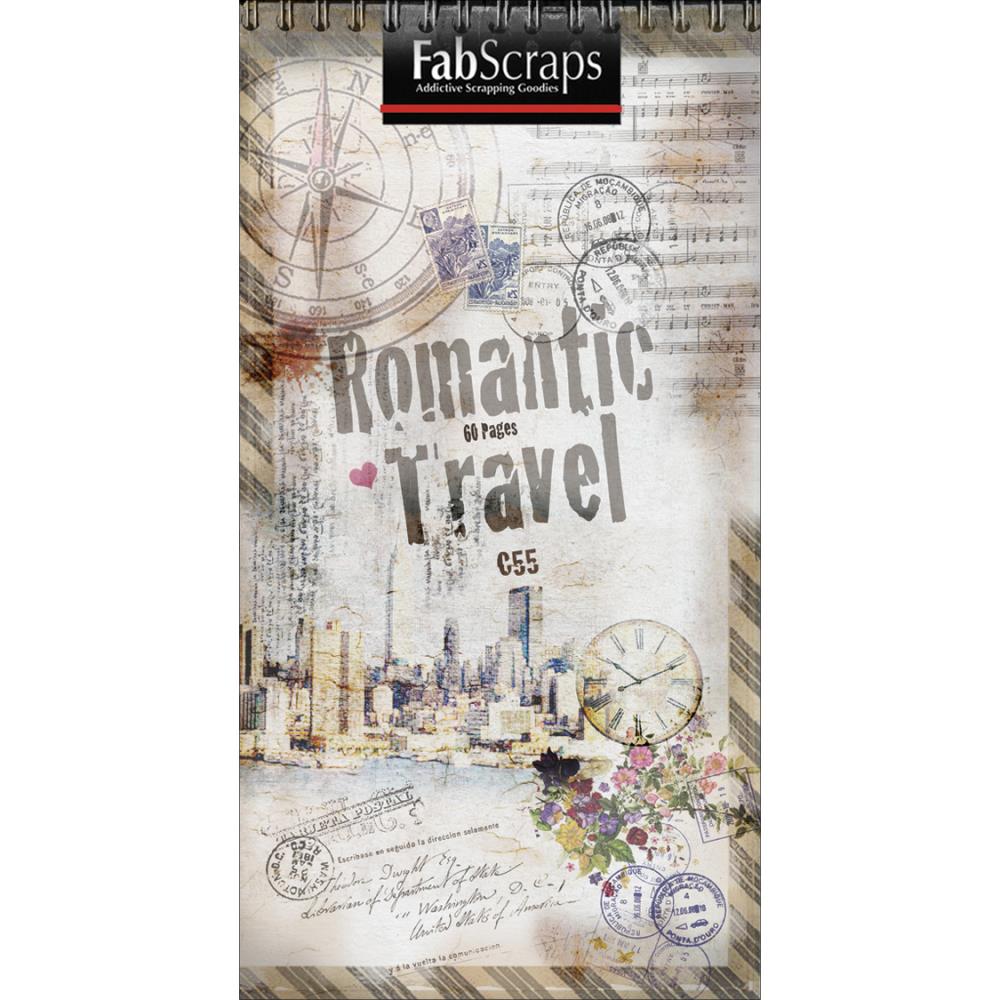 Набор для журналинга Romantic Travel 12 страниц, размер 20х10см Fabscraps