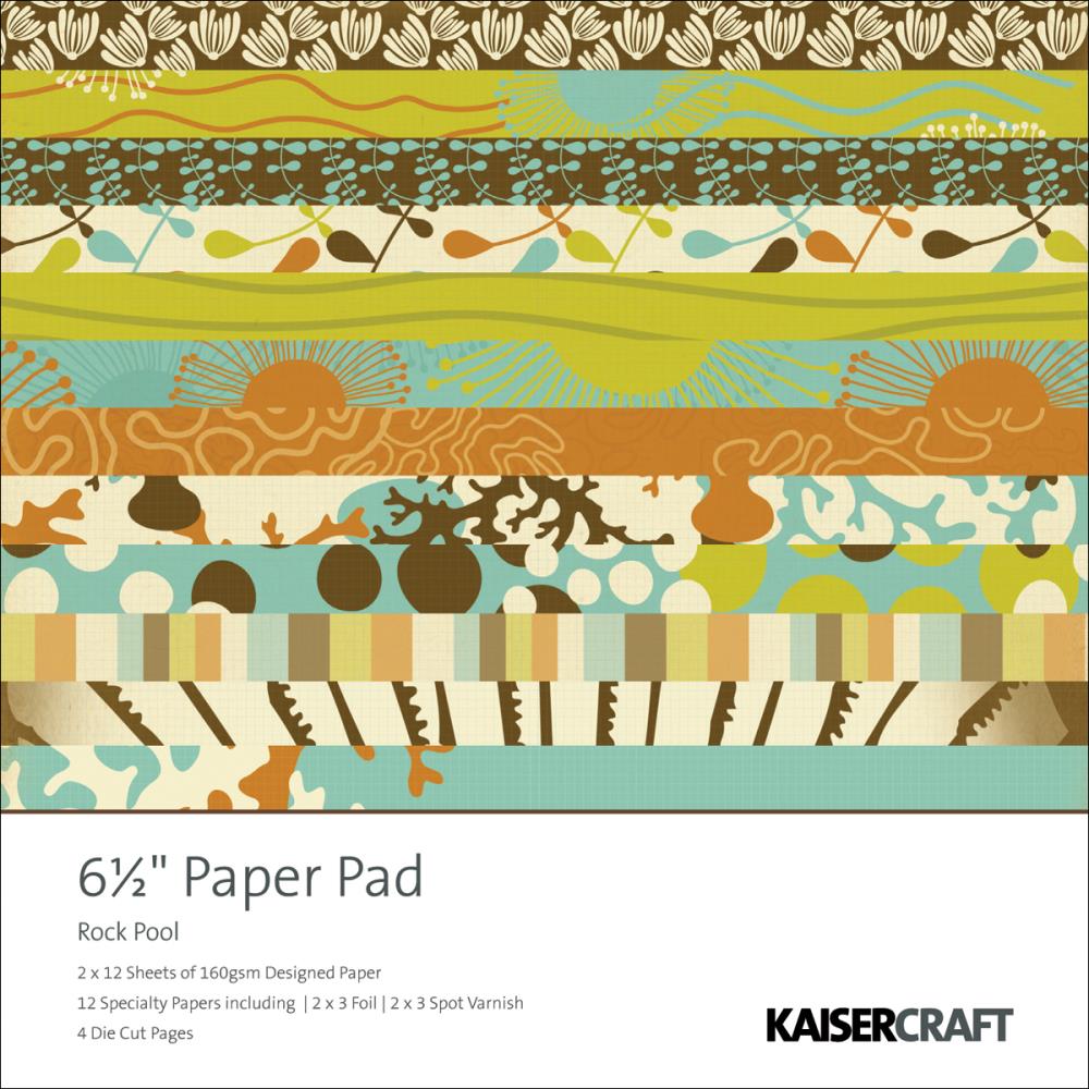 Набор бумаги Rock Pool, 16х16 см, 40 листов от Kaisercraft