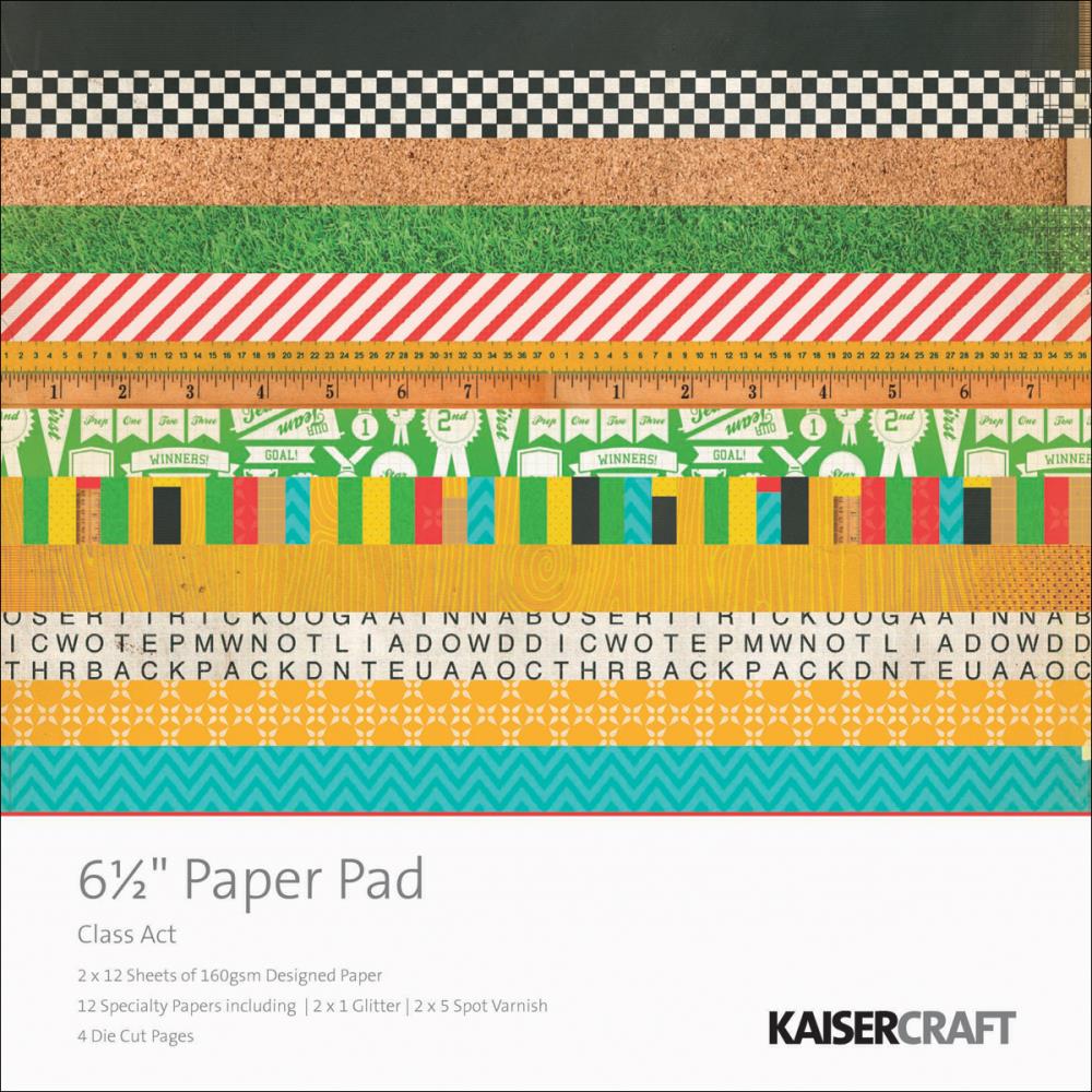 Набір паперу Class Act, 16х16 см, 40 аркушів від Kaisercraft