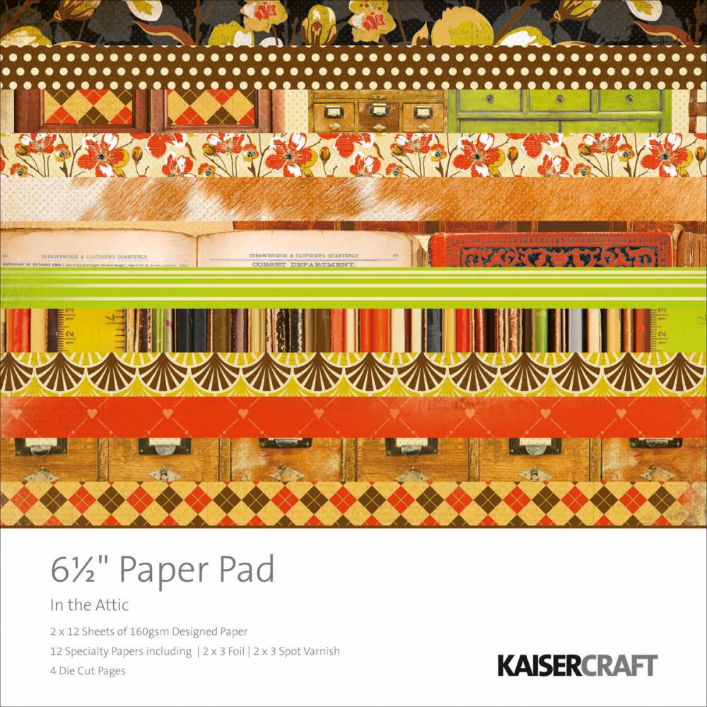 Набор бумаги In Attick, 16х16 см, 40 листов от Kaisercraft