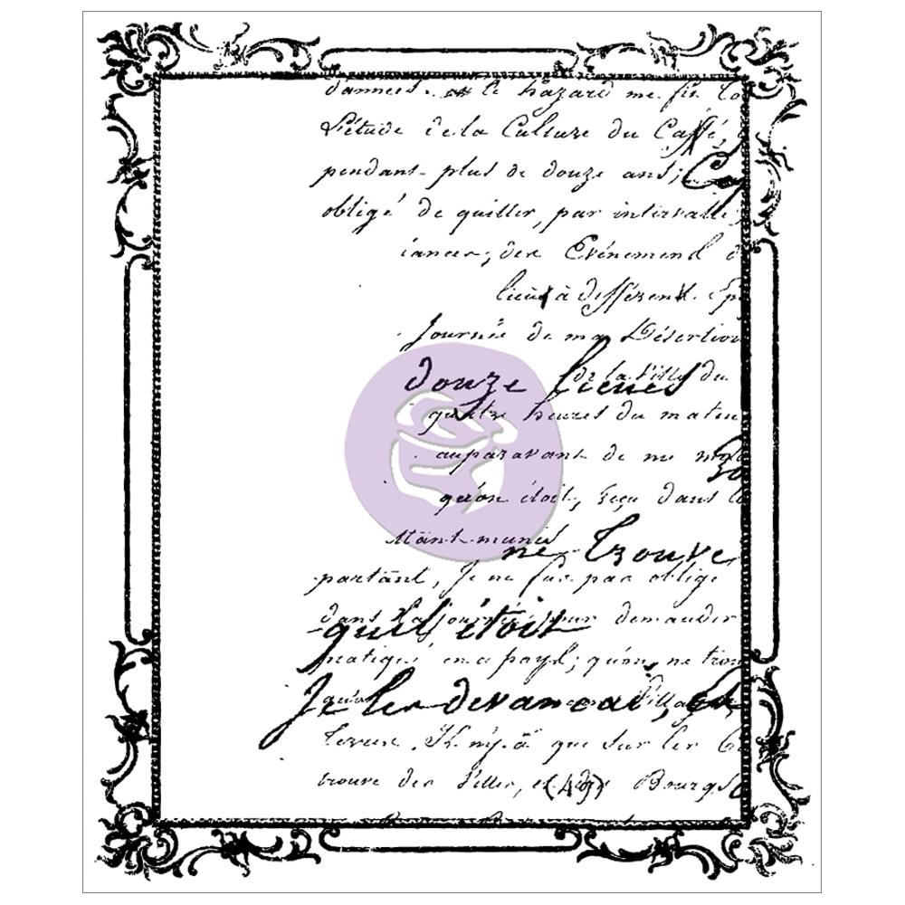 Акриловый штамп Script - Time Traveller 6,5x7,5 см, Prima