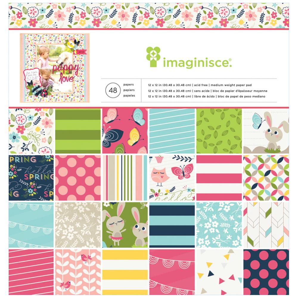 Набор бумаги Welcome Spring 24 л. 30х30 см от Imaginisce