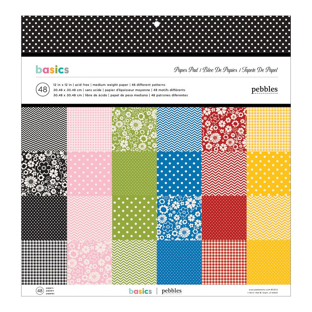 Набор бумаги Basics 30х30 см от Pebbles