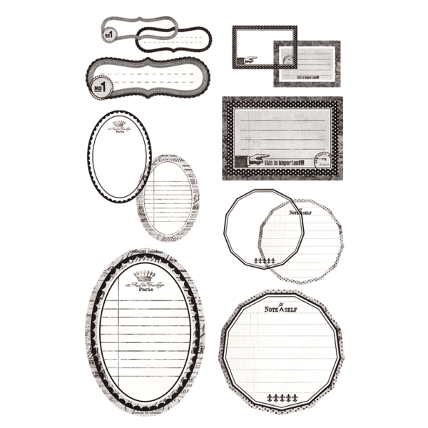 Набор для журналинга Basic White - Journaling Transparencies - Take Note от BasicGrey