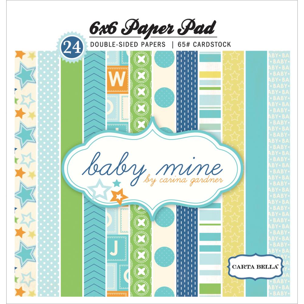 Набор бумаги Baby Mine - Boy 15х15 см, 12 листов от Echo Park