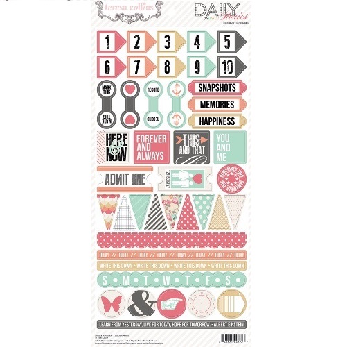 Наклейкі15x30 Daily Stories від Teresa Collins