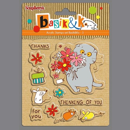 Набір силіконових штампів Басик Thinking of You 10,5х10,5 см, Scrapberry's