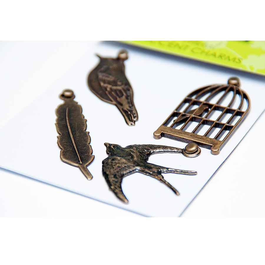 Набор подвесок Birds 4 шт, от компании Hampton Art
