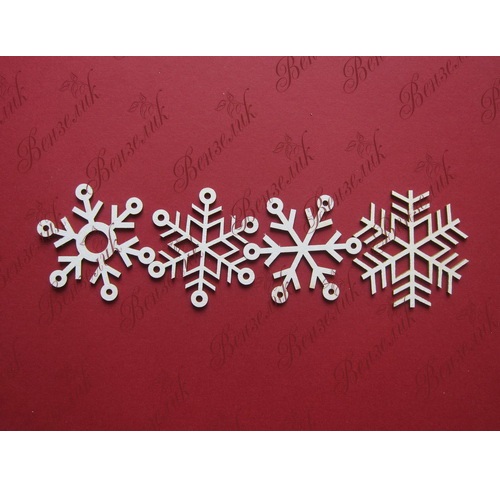 Чіпборд Набір сніжинок, 55х49 мм.
