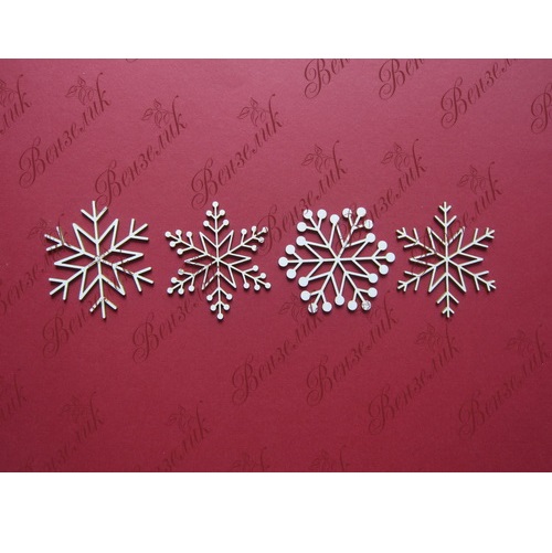 Чіпборд Набір сніжинок 03, 55х49 мм.