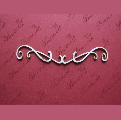 Чипборд Вензелек, 8,7х1,7 см.