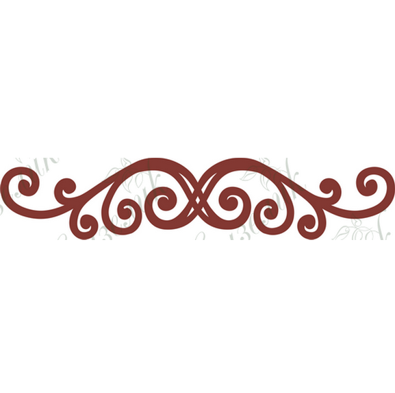 Чипборд Вензель 06, 10,4х2,1 см.