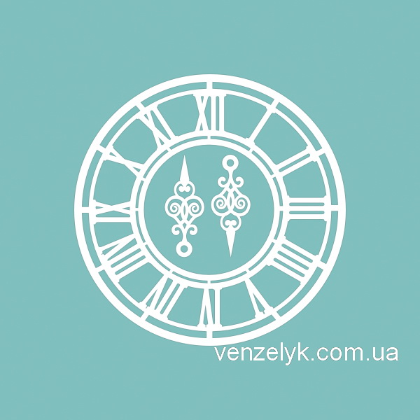 Чіпборд Годинники з двома стрелочкамім, 9,8х9,8 см.