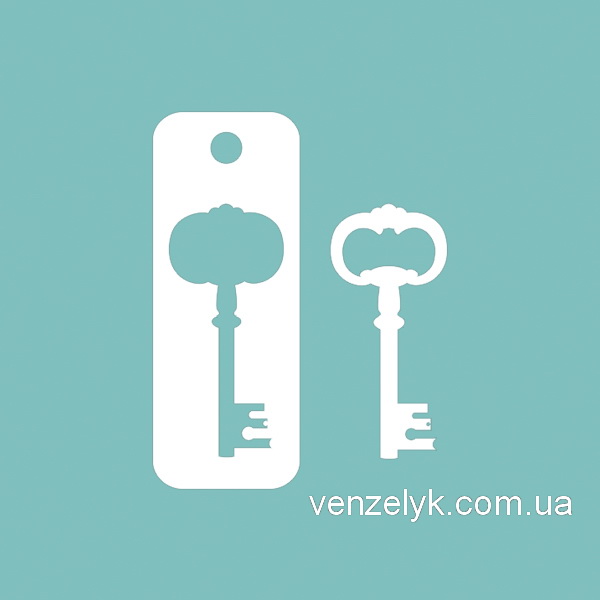 Чіпборд Ключик 05, 3,9х1,8 см.