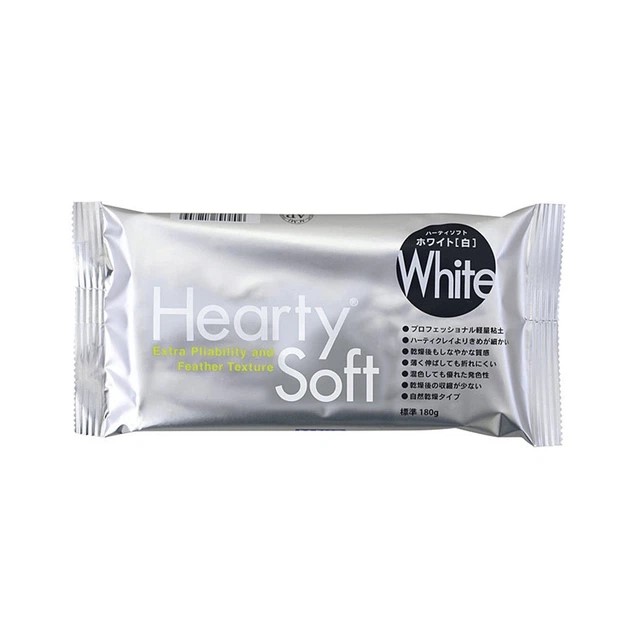 Полимерная глина самозастывающая Hearty Soft, Белая, 180 г, Padico