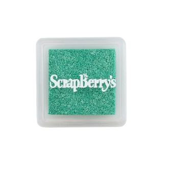 Пигментные чернила, 2.5х2.5 см, цвет мерцающий зеленый от Scrapberry's
