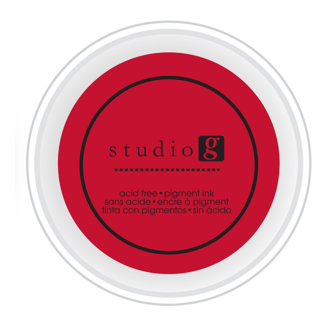 Чорнила пігментні "Red" 5 см від Studio G 