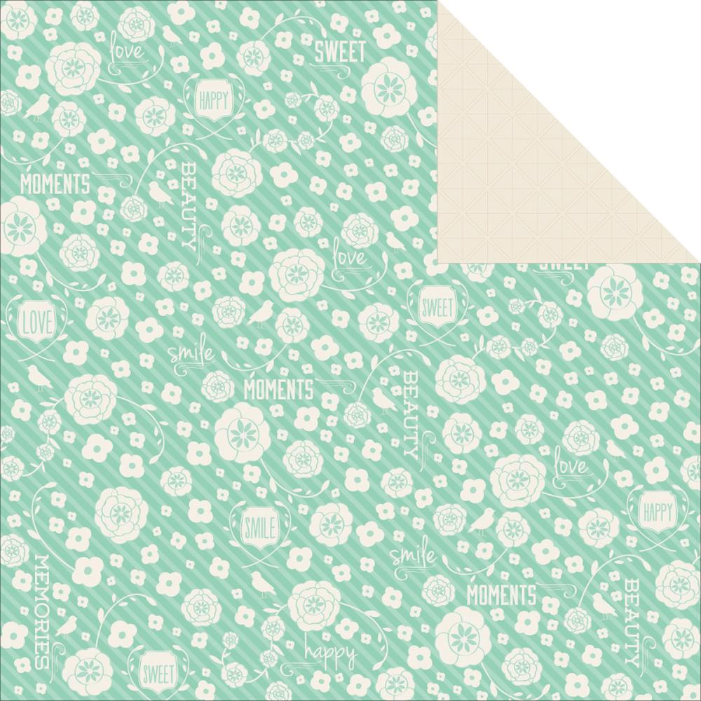 Двусторонняя бумага Peony - Spring Bloom 30х30 см от Kaisercraft