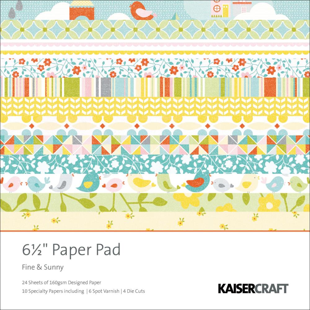 Набор бумаги Fine & Sunny 16х16 см, 40 листов от Kaisercraft
