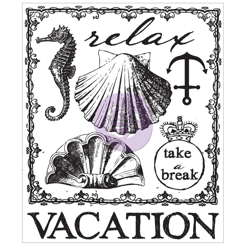 Акриловий штамп Vacation, 6,3х7,6 см, Prima