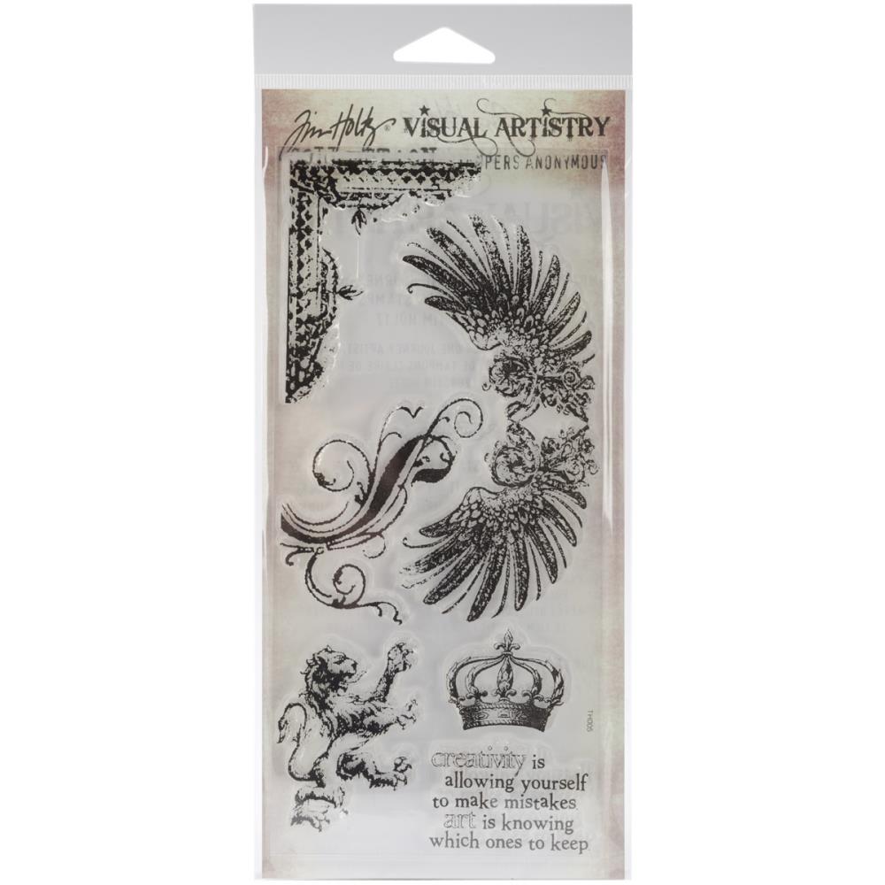 Набір акрилових штампів Regal Flourish, Tim Holtz